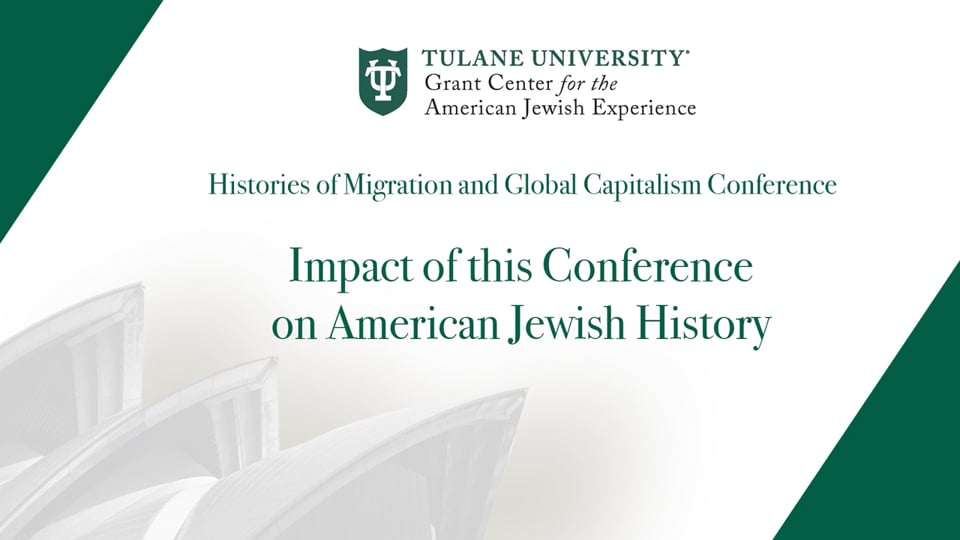 Impact of this Conference on American Jewish History