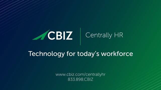 CBIZ Centrally HR - Technology for today's workforce