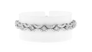 C. 1990 Vintage 6.00 ct. t.w. Diamond Link Bracelet in 10kt White Gold