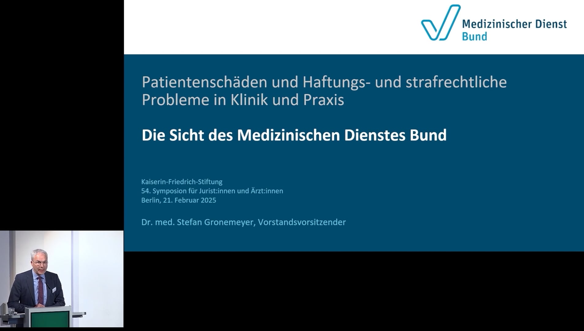 Die Sicht des Medizinischen Dienstes