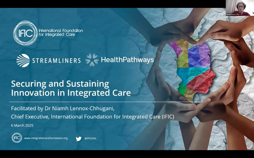 Securing and Sustaining Innovation in Integrated Care Webinar
