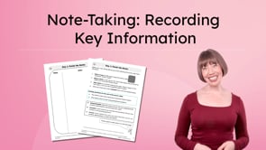 Note-Taking: Recording Key Information
