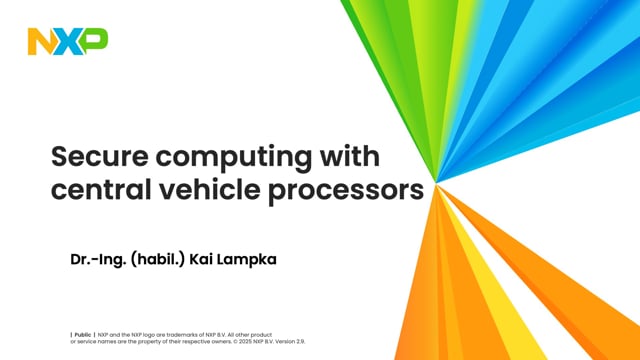 Secure computing with central vehicle processors