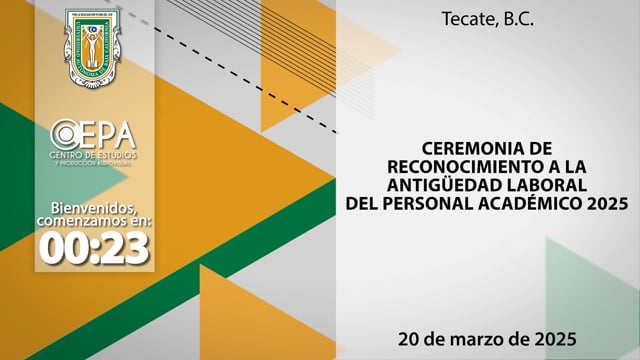 Ceremonia de reconocimiento a la antigüedad laboral del personal Académico 2025