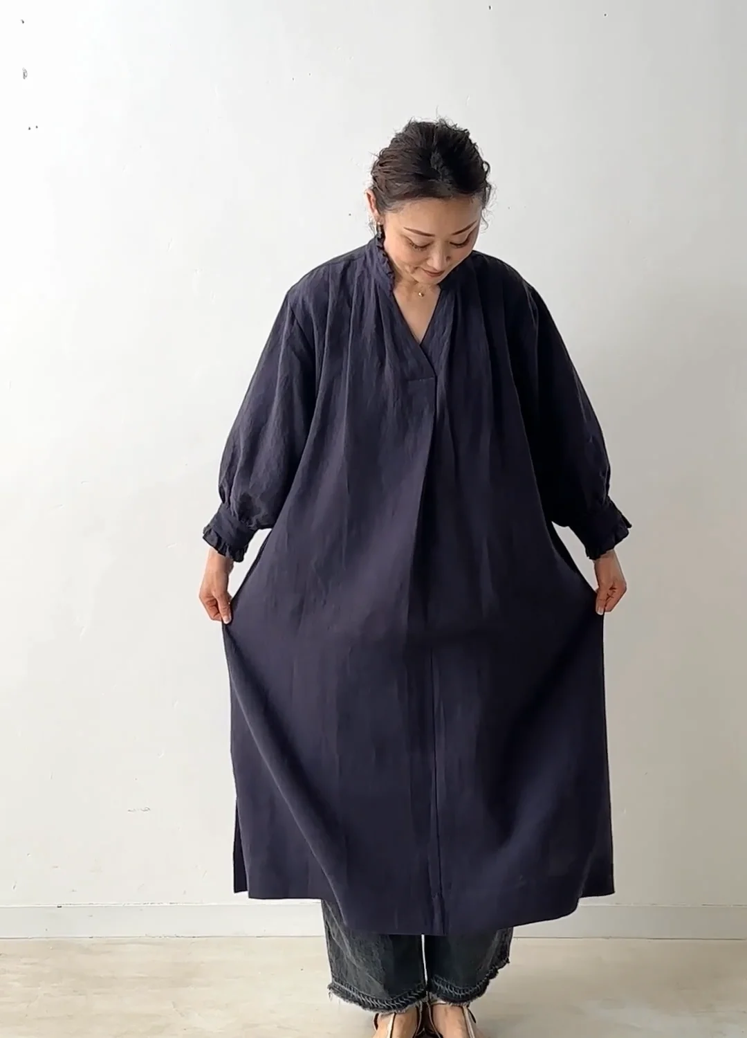 リネンフリルスキッパーワンピース | HUG O WaR ONLINE STORE