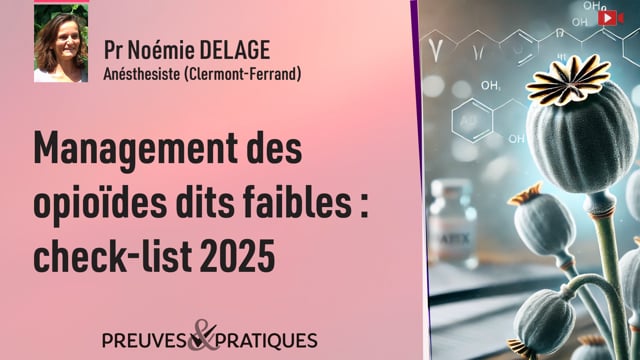 Management des opioïdes dits faibles : check-list 2025
