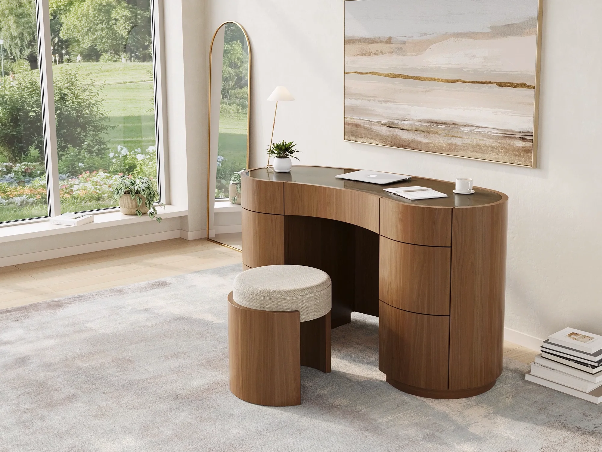 Swirl Desk Dressing Table