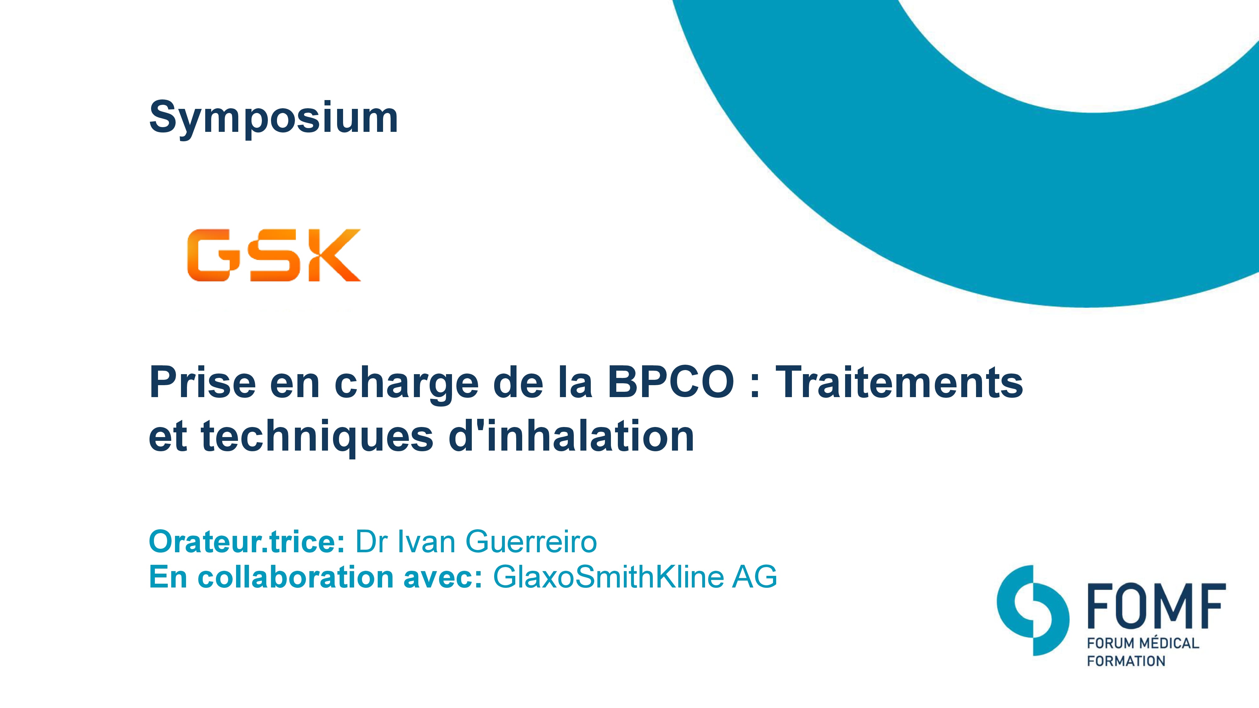 Prise en charge de la BPCO : Traitements et techniques d'inhalation