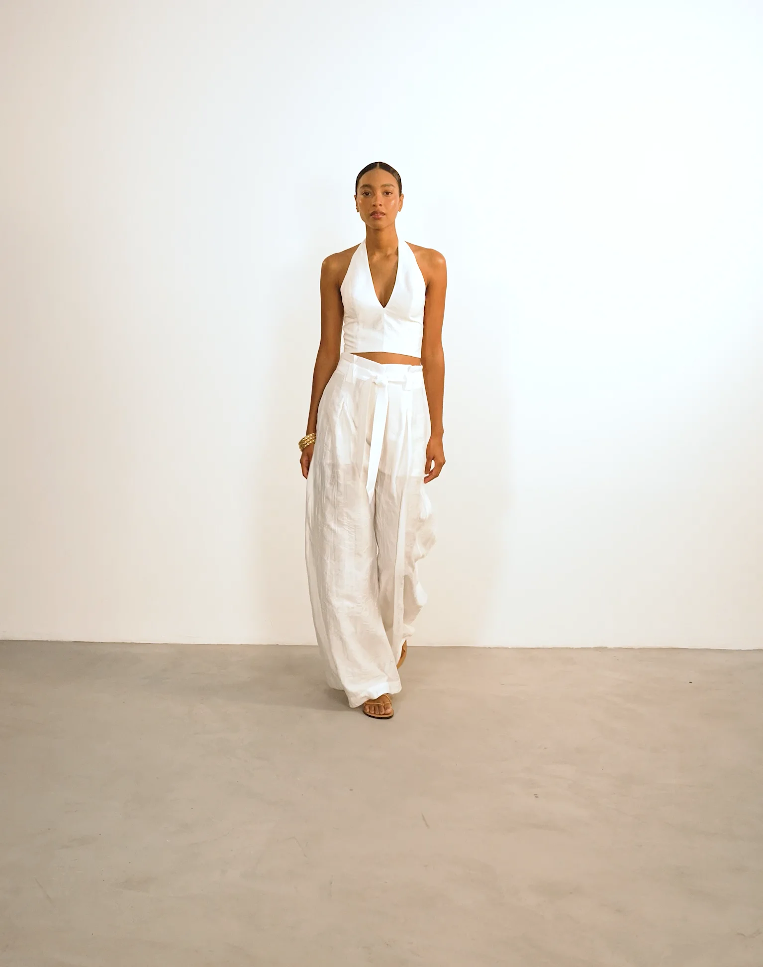 Lys Halter Top - Off White