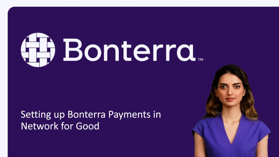 Setting up Bonterra Payments in Network for Good