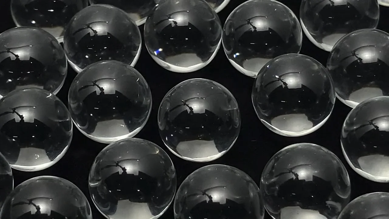 クリスタル（溶錬水晶） スフィア・ラウンド14mm 10個｜天然石ビーズの