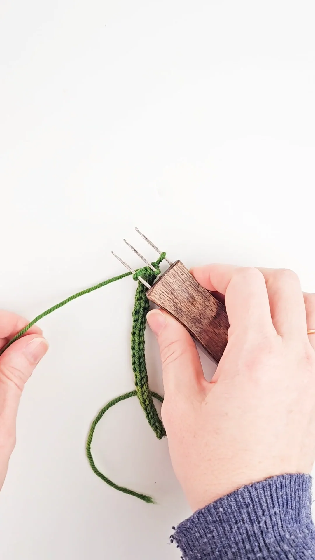 Cord Quill I-cord Tool - Twice Sheared Sheep