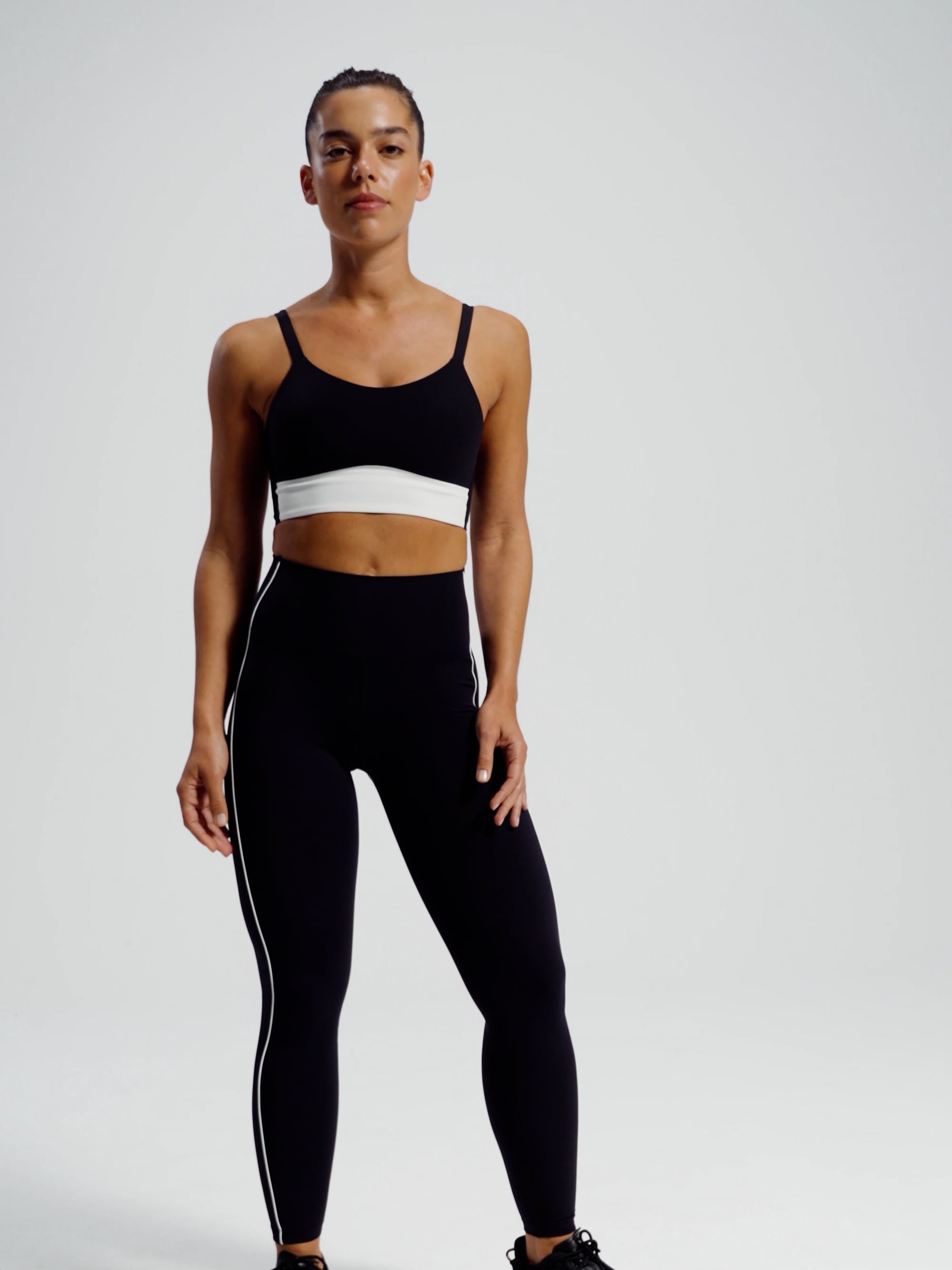 טייץ פייפינג באורך ”25 מבד nero