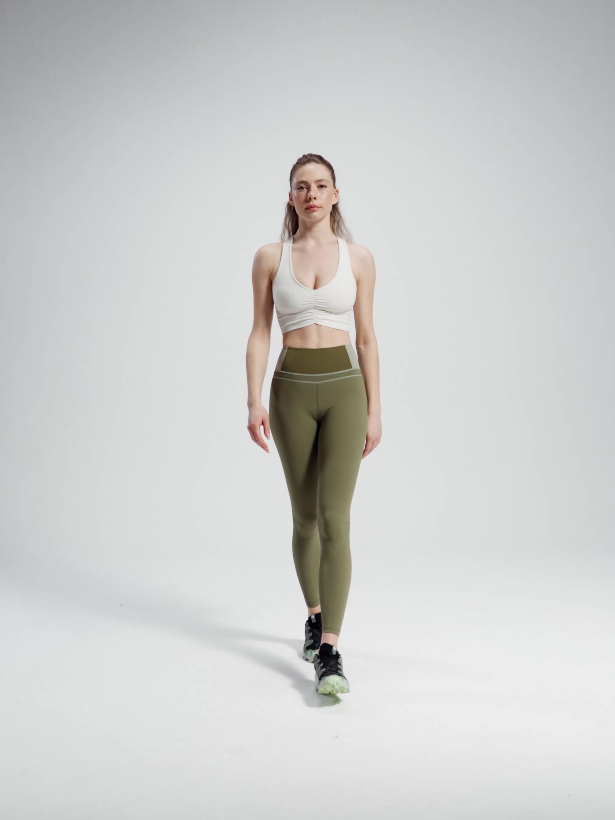 טייץ squat proof בגזרה גבוהה באורך ”28 מבד nero