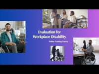 Evaluation for Workplace Disability