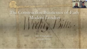 The Construction Businesses of Early Modern London