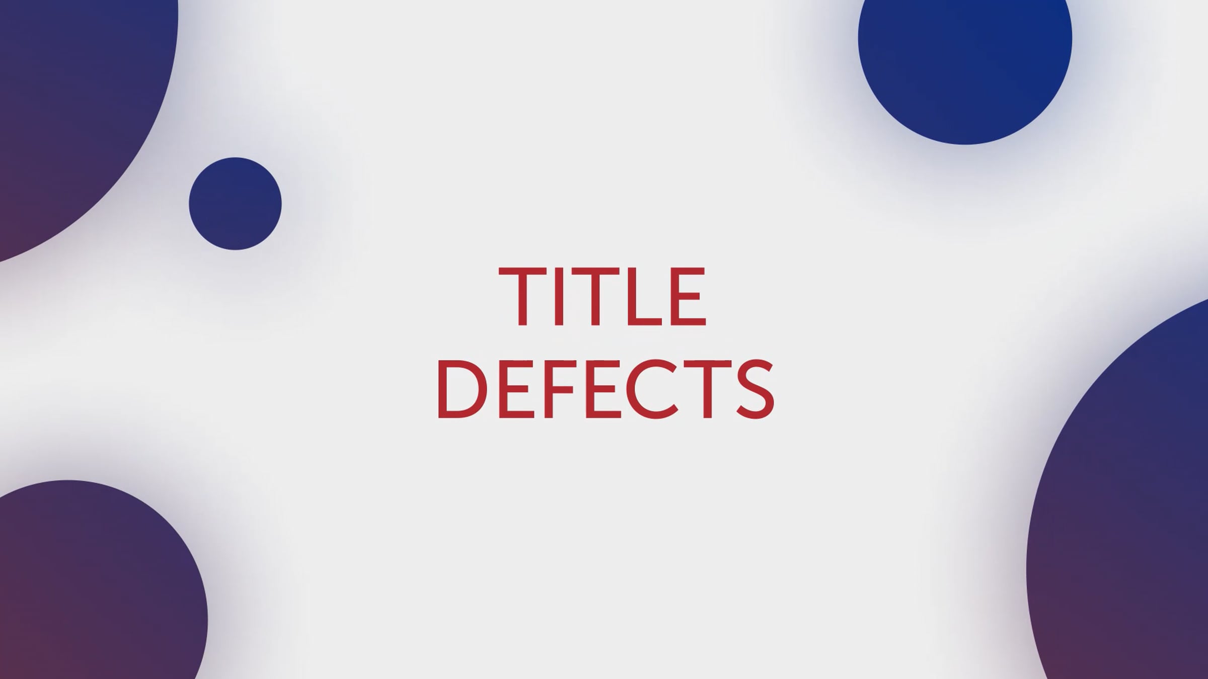 Title Tip - Title Defects | Videos & Movies on Vimeo