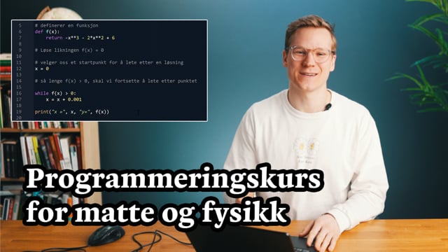 Nils presenterer programmeringskurset hos KublaKan