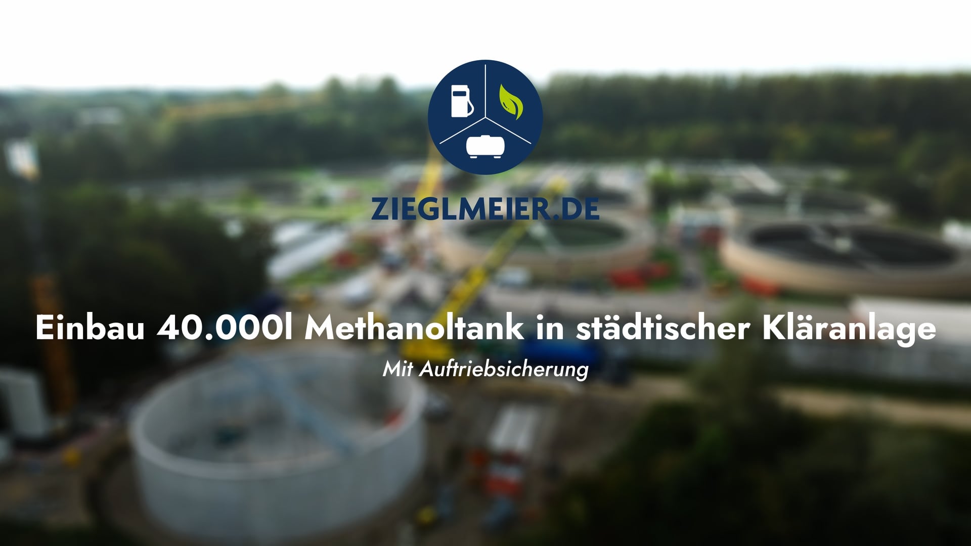 Installation Methanoltank Kläranlage Ingolstadt