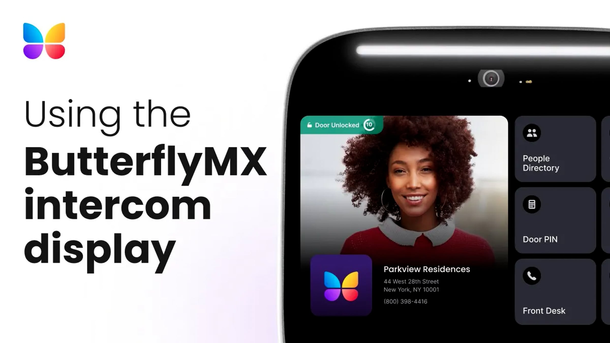 How to Use the ButterflyMX Video Intercom Display | Videos & Movies on ...
