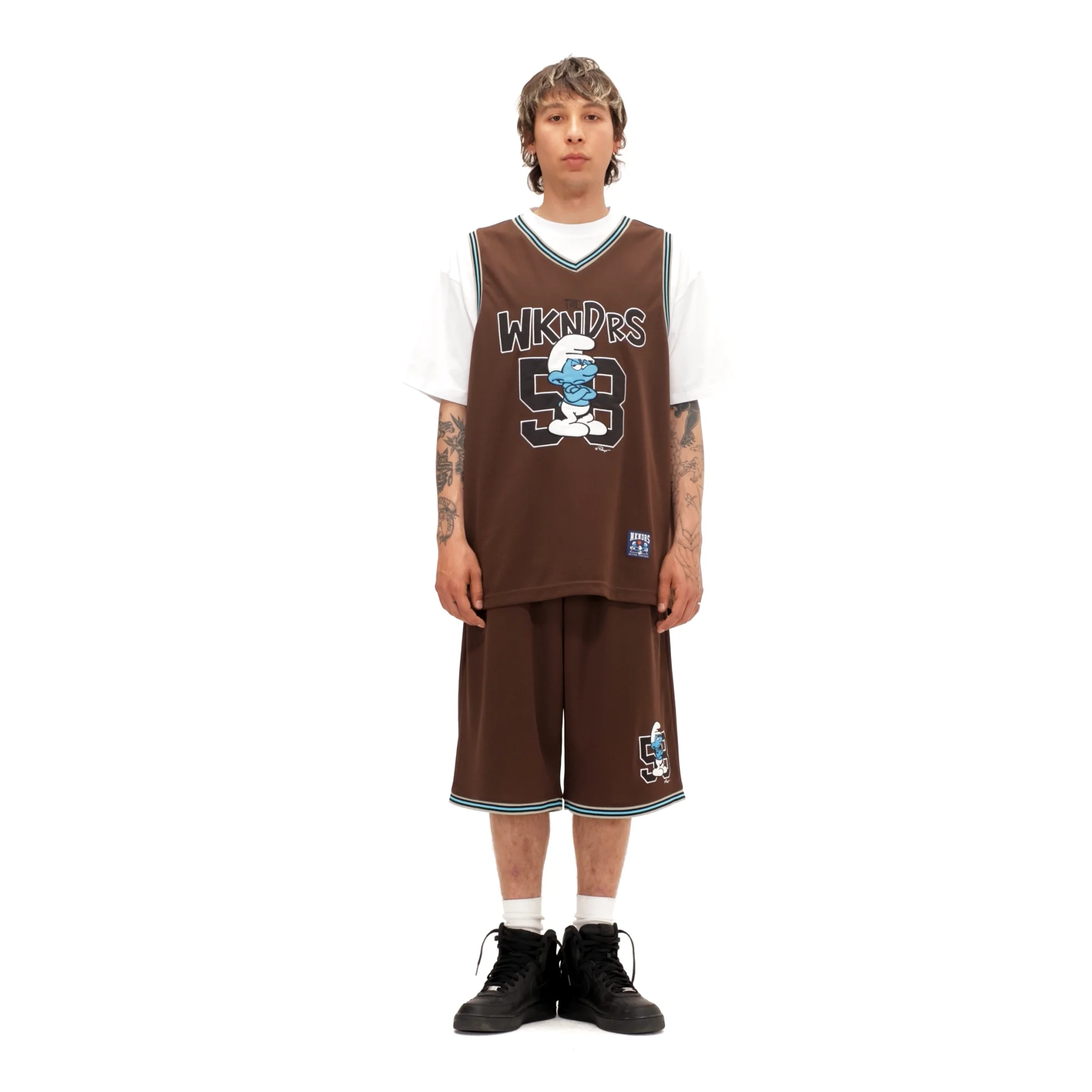 ★2025SS新作★WKNDRS X SMURFS★58 BASKETBALL SHORTS WKNDRS® x The Smurfs™ | 공식 온라인 스토어