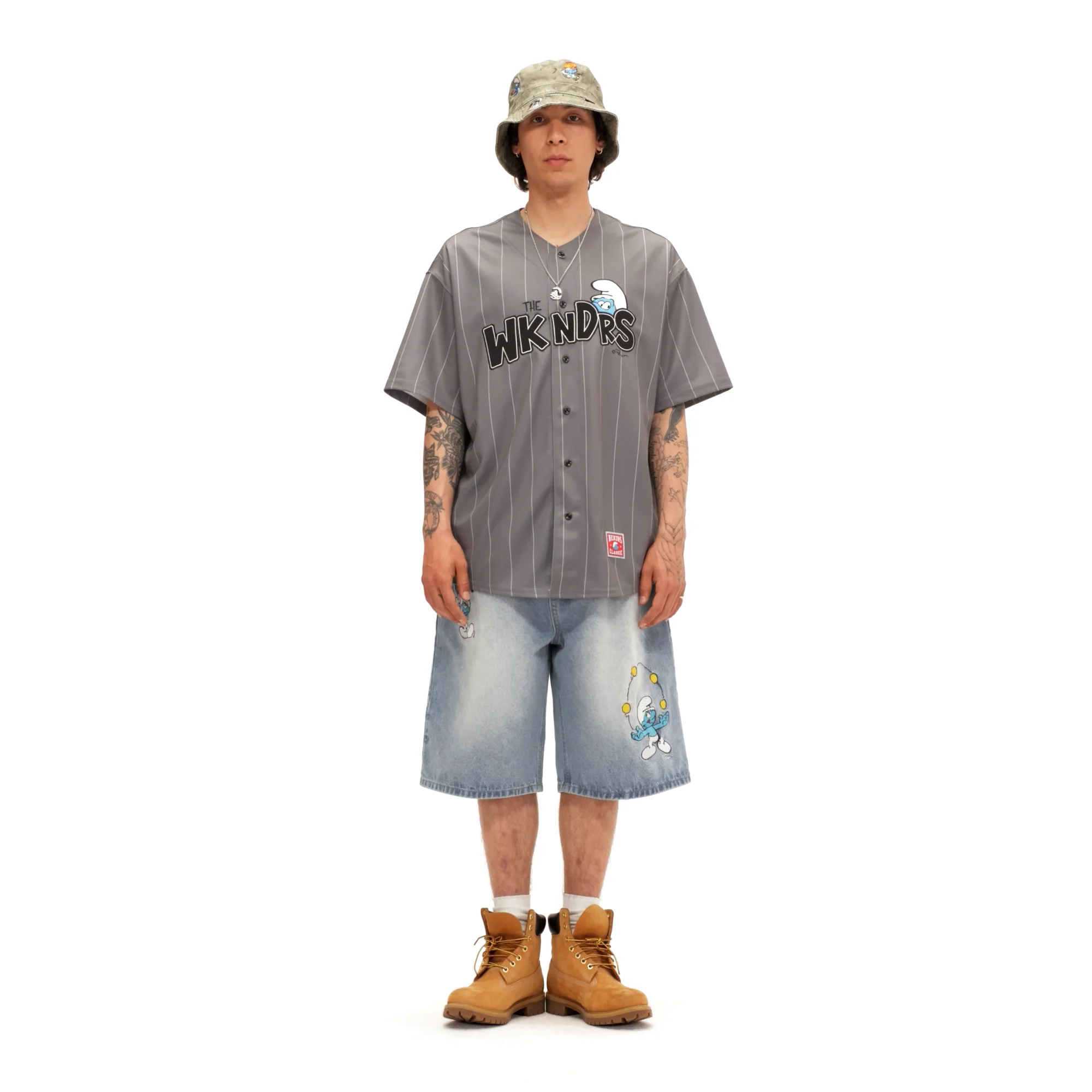 MUSINSA | WKNDRS CARNIVAL DENIM SHORTS (L.DENIM)