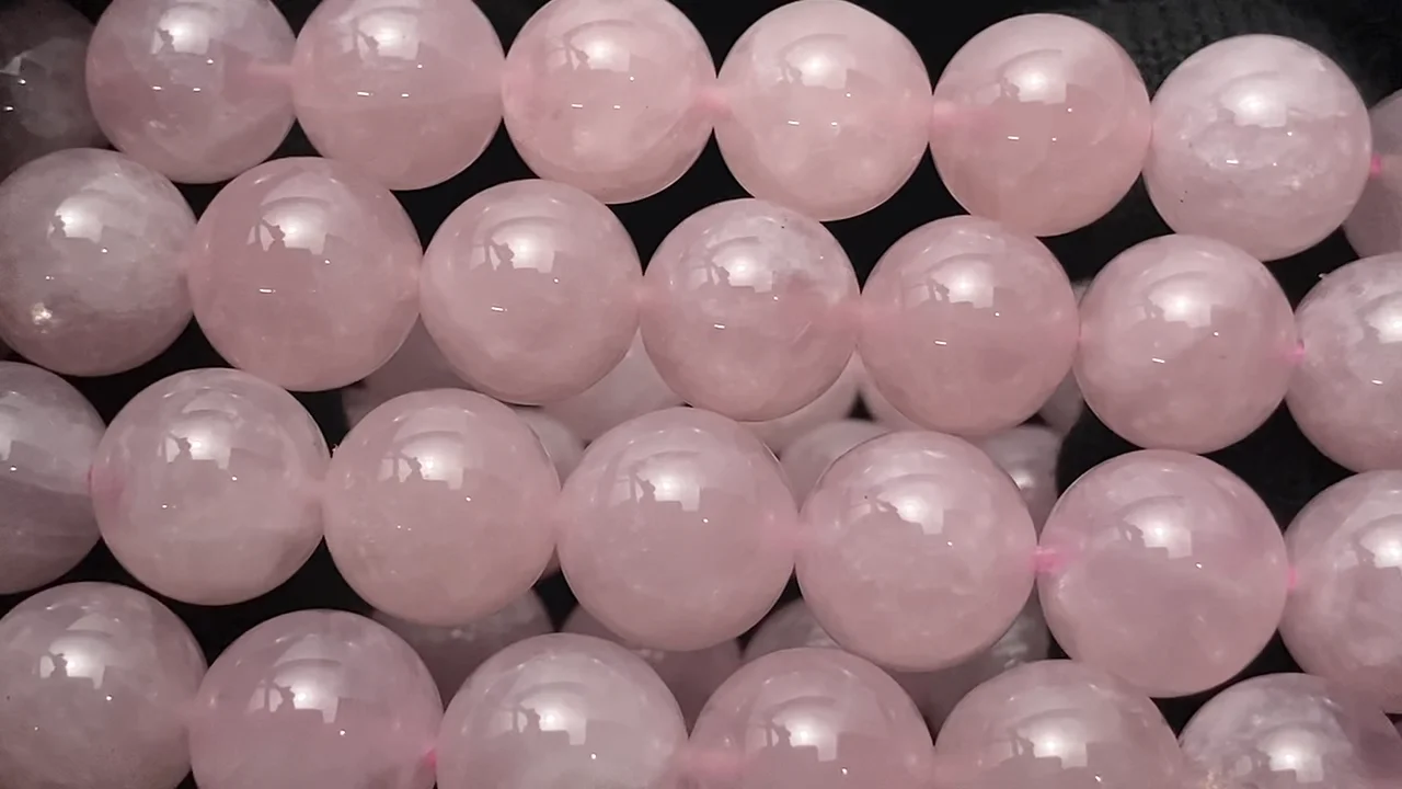 ローズクォーツ(産地・マダガスカル) ラウンド10mm ローズクォーツ(産地・マダガスカル) ラウンド10mm