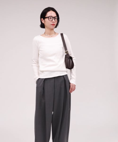 再入荷】ギャバハイウエストタックパンツ | [公式]バビロン