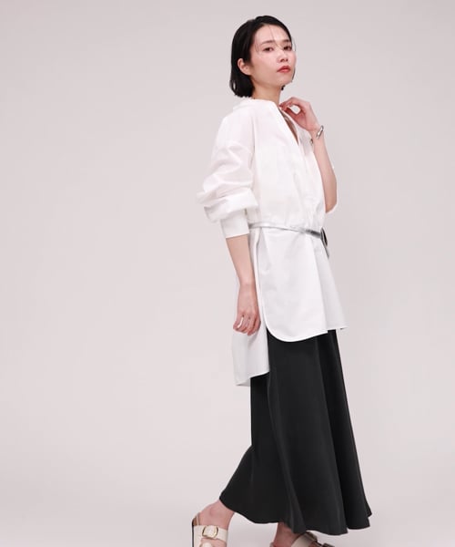 美品✨バビロン　24年　キュプラバイヤススカート　ブラック　マーメイド　フレア 美品✨バビロン 24年 キュプラバイヤススカート ブラック