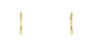 Italian 1.5mm 14kt Yellow Gold Endless Hoop Earrings