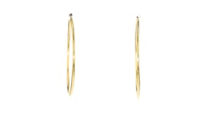 Italian 1.5mm 14kt Yellow Gold Endless Hoop Earrings