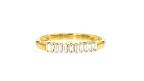 .15 ct. t.w. Baguette Lab-Grown Diamond Ring in 18kt Gold Vermeil