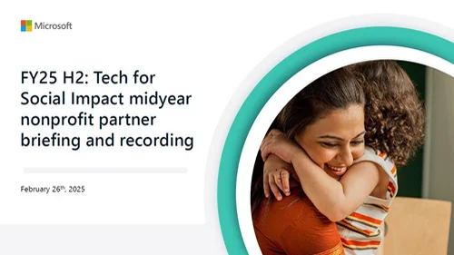 FY25 H2 TSI midyear nonprofit partner briefing &amp; recording | February 2025