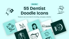 Animated Dentist Doodle Icon Set, an Outline Icon by Vectors Market (Thumbnail 4 of 4)