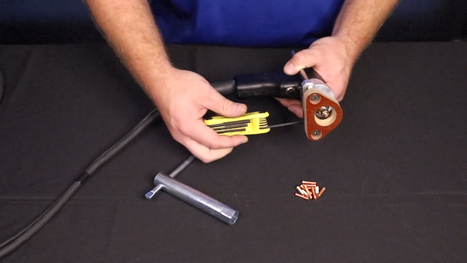 Threaded Weld Studs setup