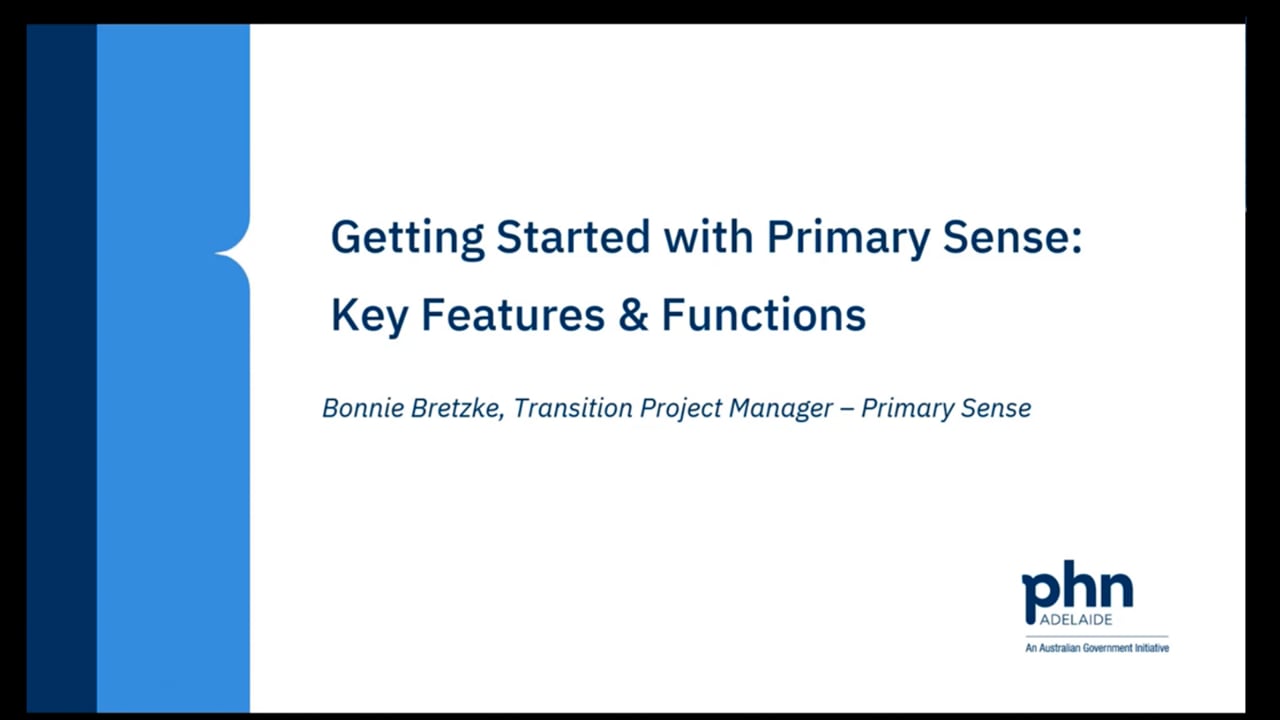 Getting Started with Primary Sense Webinar 20.03.2025