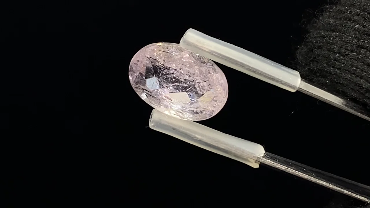 宝石質ピンクインペリアルトパーズ ルース ファセットカット 1粒 NO.5 