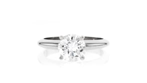 1.61 Carat Diamond Solitaire Ring in 14kt White Gold