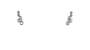 .15 ct. t.w. Bezel-Set Diamond Flat-Back Ear Climbers in Sterling Silver