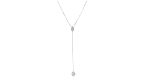 .10 ct. t.w. Diamond Y-Necklace in Sterling Silver