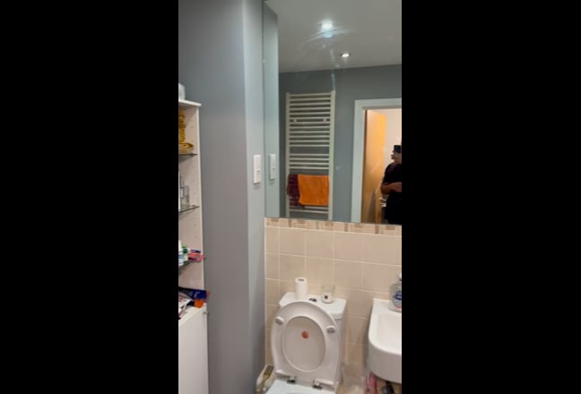 Video 1: Room accessed bathroom