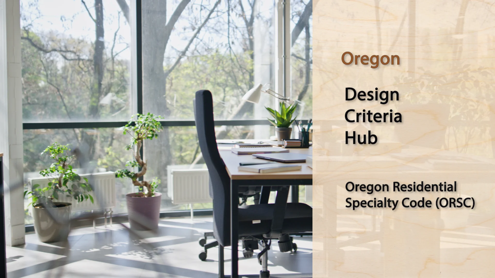 BCD - How to: Oregon Design Criteria Hub for the ORSC