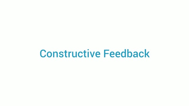 Module 01: What is Constructive Feedback, and what are its Benefits? - Video Thumbnail