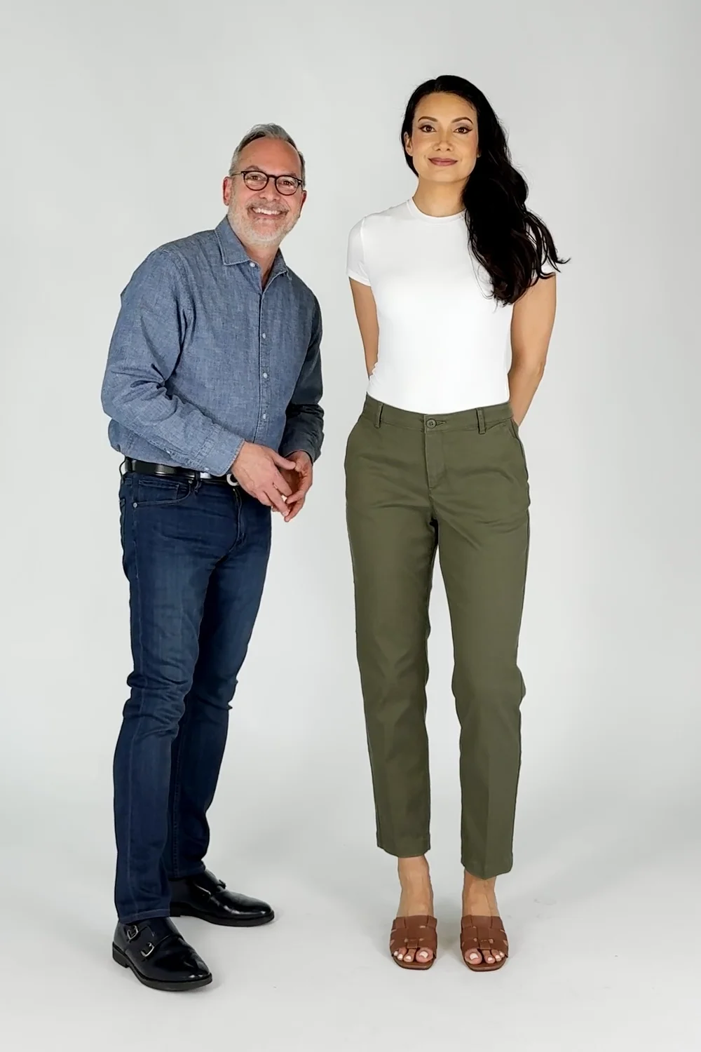 Sadie Slim Pants In Stretch Twill - Avocado Green | NYDJ