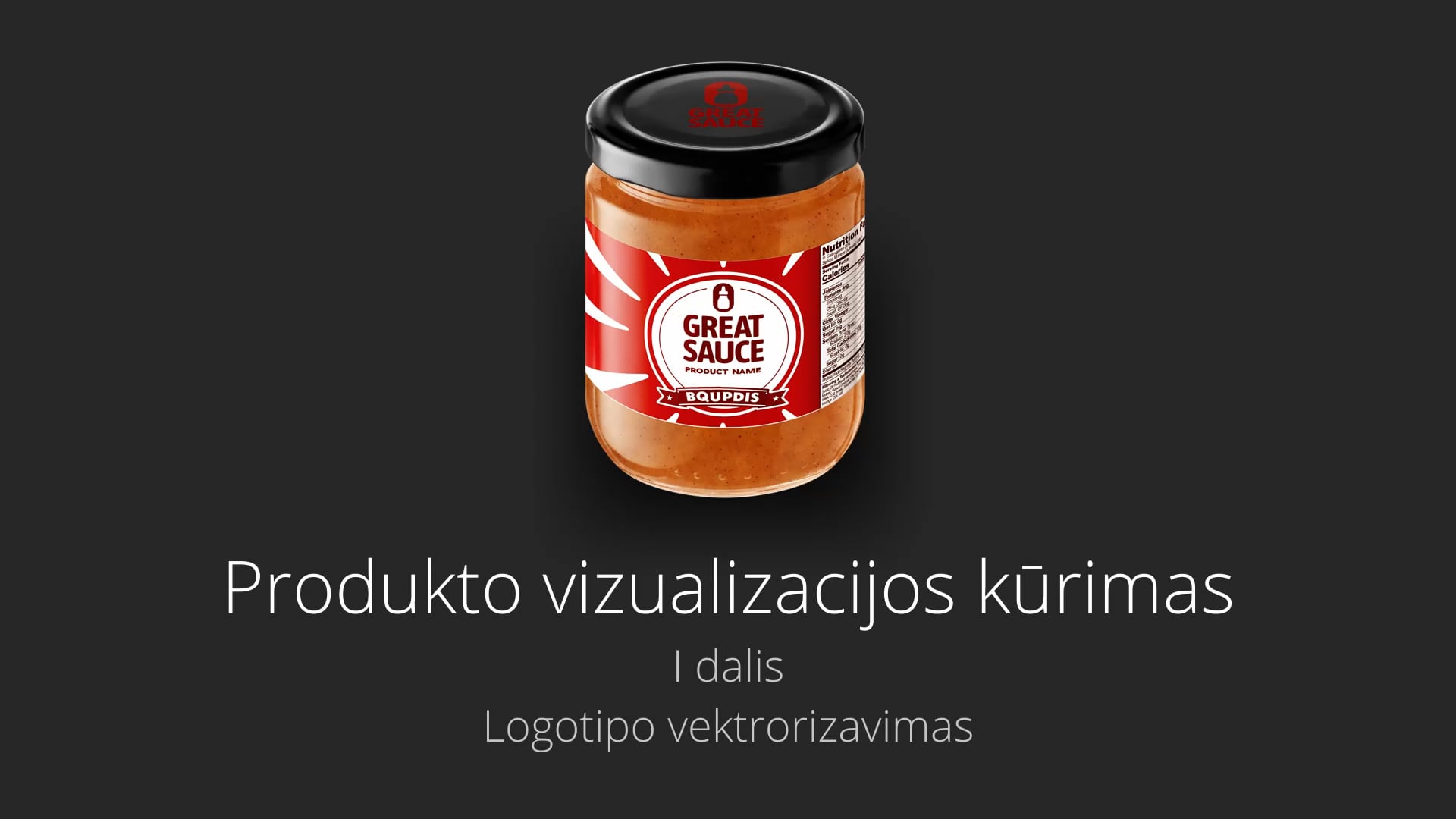 Produkto vizualizacija 01 | Logotipo vektorizavimas