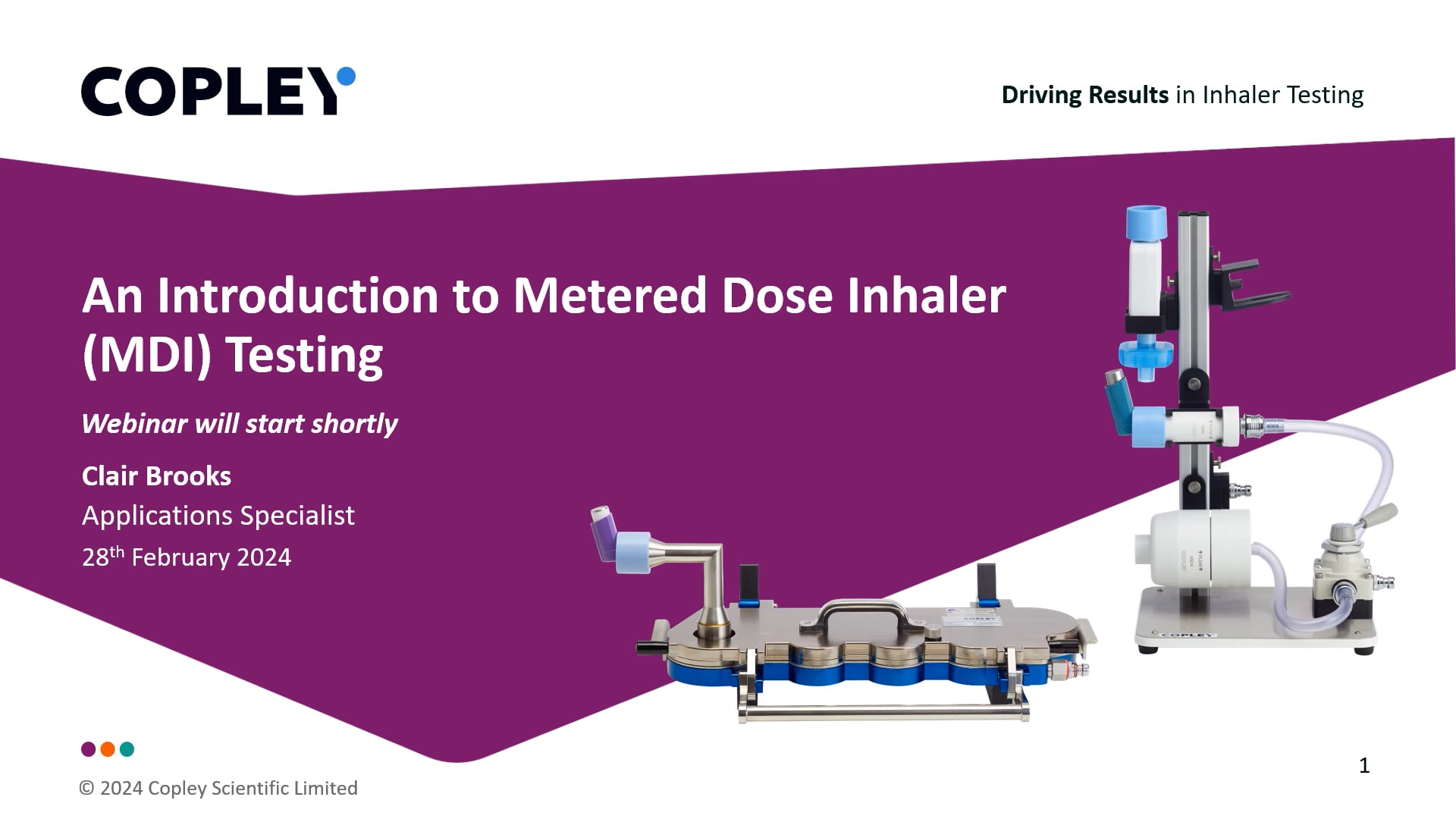 An Introduction to Metered Dose Inhaler (MDI) Testing