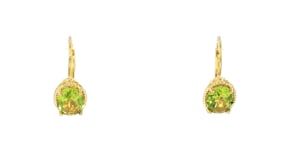 3.60 ct. t.w. Peridot Drop Earrings in 18kt Gold Over Sterling
