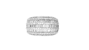 3.00 ct. t.w. CZ Dome Ring in Sterling Silver