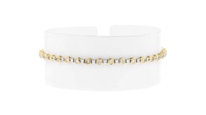 2.00 ct. t.w. Bezel-Set Diamond Tennis Bracelet in 14kt Two-Tone Gold