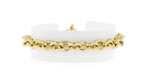 Italian 18kt Yellow Gold Cable-Chain Bracelet